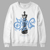 Jordan 5 Retro University Blue DopeSkill Sweatshirt King Chess Graphic Streetwear - White 