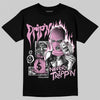 Jordan 4 WMNS “Orchid” DopeSkill T-Shirt Drip'n Never Tripp'n Graphic Streetwear - Black