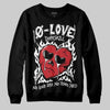 Jordan 11 “Bred Velvet” DopeSkill Sweatshirt Crying Heart Graphic Streetwear - Black