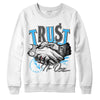 Jordan 2 Low "University Blue" DopeSkill Sweatshirt Trust No One Graphic Streetwear - White 