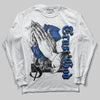 Jordan 1 High OG "True Blue" DopeSkill Long Sleeve T-Shirt Trust God Graphic Streetwear - WHite