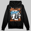 Orange, Black and White Sneakers DopeSkill Hoodie Got It Out The Mud Graphic Streetwear - Black