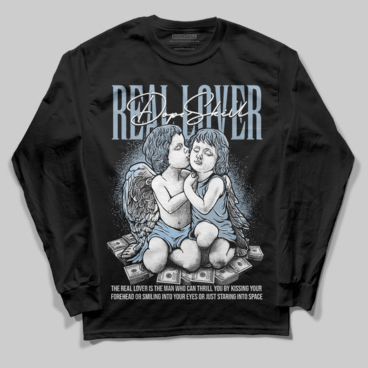 Jordan 40 “Blue Suede” DopeSkill Long Sleeve T-Shirt Real Lover Graphic Streetwear - Black