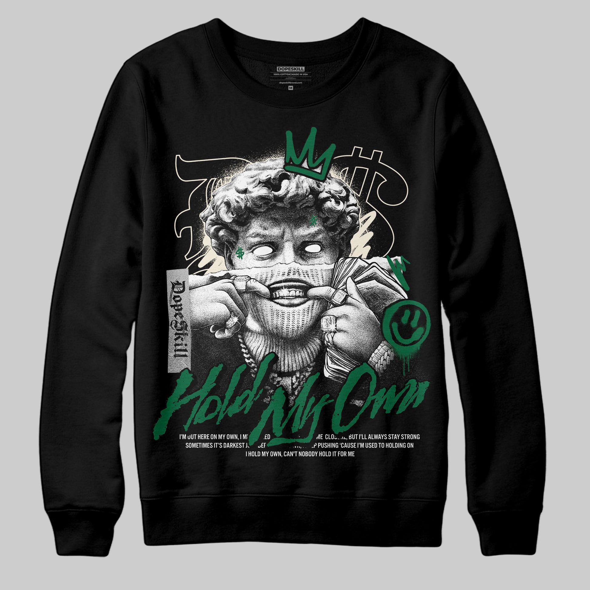 Jordan 13 GS “Pine Green” DopeSkill Sweatshirt In My Way Graphic Streetwear - Black