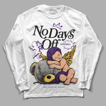 Jordan 12 “Field Purple” DopeSkill Long Sleeve T-Shirt New No Days Off Graphic Streetwear - White