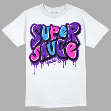 Dunk Low Championship Court Purple DopeSkill T-Shirt Super Sauce Graphic Streetwear - White