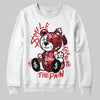 Jordan 1 High OG “Ruby” DopeSkill Sweatshirt Smile Through The Pain Graphic Streetwear - White