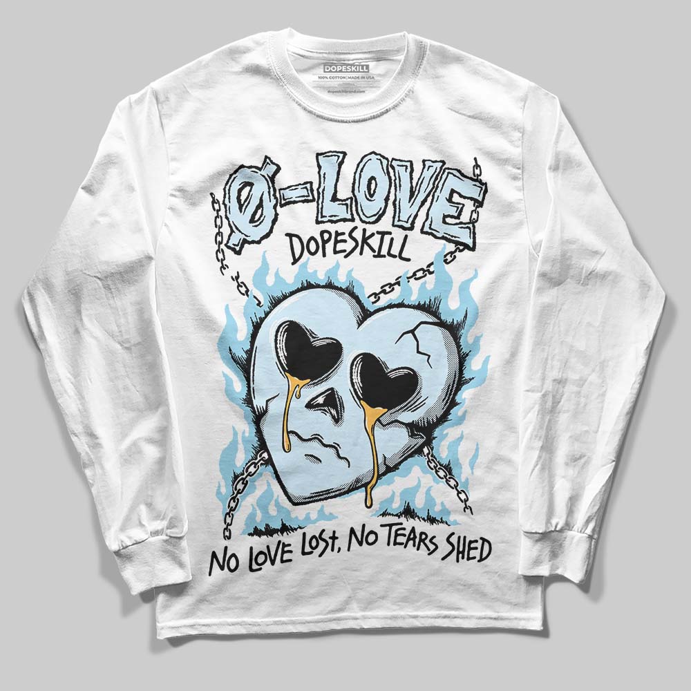 Vans Knu Stack Vintage Satin Dream Blue DopeSkill Long Sleeve T-Shirt Crying Heart Graphic Streetwear - White