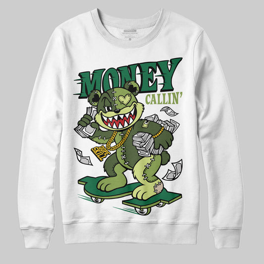 Foamposite Pro 'Pine Green' DopeSkill Sweatshirt Money Callin' Graphic Streetwear - White