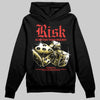 Red Sneakers DopeSkill Hoodie Risk Is Better Than Regret Graphic Streetwear - black