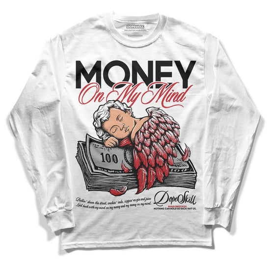 Jordan 12 “Red Taxi” DopeSkill Long Sleeve T-Shirt MOMM Graphic Streetwear - White