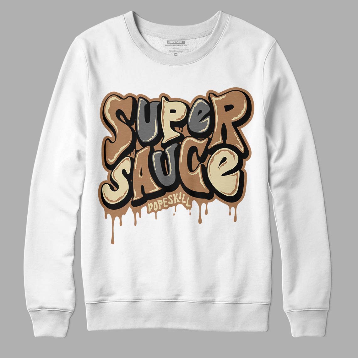 Jordan 6 WMNS Gore-Tex Brown Kelp DopeSkill Sweatshirt Super Sauce Graphic Streetwear - White