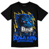 Royal Blue Sneakers DopeSkill T-Shirt Black King Graphic Streetwear - Black