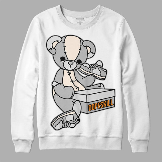 Dunk Low Cool Grey DopeSkill Sweatshirt Sneakerhead BEAR Graphic Streetwear - White 