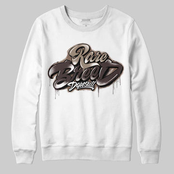 SoleFly x Air Jordan 12 Retro SP 'Cafecito/Baroque Brown' DopeSkill Sweatshirt Rare Breed Type Graphic Streetwear - White