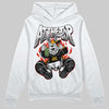 Black and White Sneakers DopeSkill Hoodie Sweatshirt At The Top Graphic Streetwear - White 