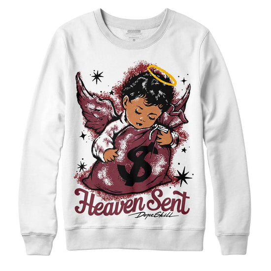 Jordan 1 Retro High OG “Team Red” DopeSkill Sweatshirt Heaven Sent Graphic Streetwear - WHite