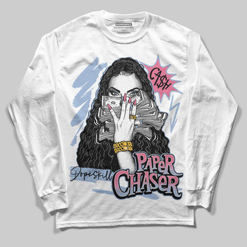 Jordan 3 GS “Denim/Pink Glow” DopeSkill Long Sleeve T-Shirt NPC Graphic Streetwear - White