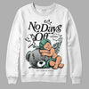 Jordan 3 "Green Glow" DopeSkill Sweatshirt New No Days Off Graphic Streetwear - White 