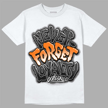 Jordan 3 Retro 'Fear Pack' DopeSkill T-Shirt Never Forget Loyalty Graphic Streetwear - White