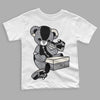 Jordan 1 Retro Low OG Black Cement DopeSkill Toddler Kids T-shirt Sneakerhead BEAR Graphic Streetwear - White