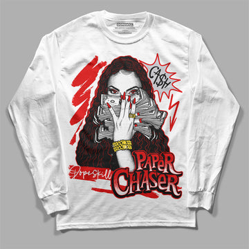 Jordan 4 Retro Red Cement DopeSkill Long Sleeve T-Shirt NPC Graphic Streetwear - White