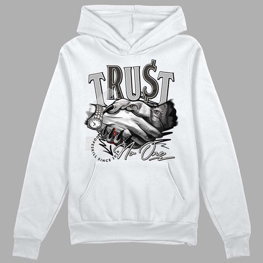 Jordan 3 “Off Noir” DopeSkill Hoodie Sweatshirt Trust No One Graphic Streetwear - White