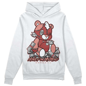 Jordan 13 “Dune Red” DopeSkill Hoodie Sweatshirt MOMM Bear Graphic Streetwear - WHite