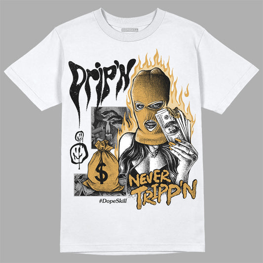 Jordan 11 "Gratitude" DopeSkill T-Shirt Drip'n Never Tripp'n Graphic Streetwear - White