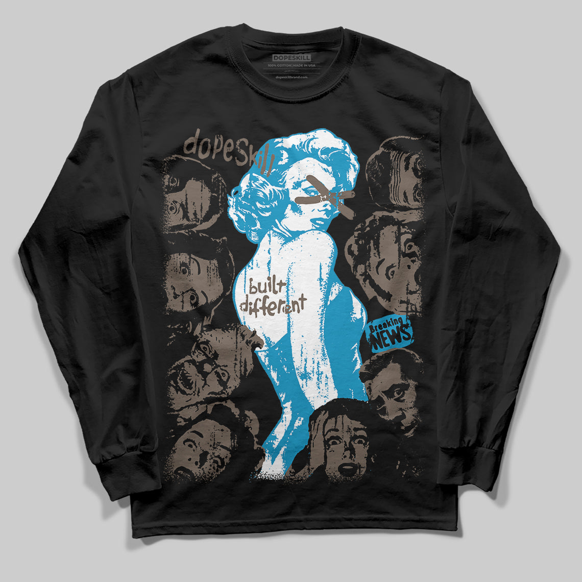 Jordan 3 GS “We Outside” DopeSkill Long Sleeve T-Shirt Built Different Graphic Streetwear - Black