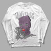 Jordan 2 “Mauve/Off-Noir” DopeSkill Long Sleeve T-Shirt Money Talks Graphic Streetwear - White 