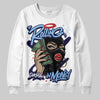 University Blue Sneakers DopeSkill Sweatshirt Rolling in Money Graphic Streetwear - White