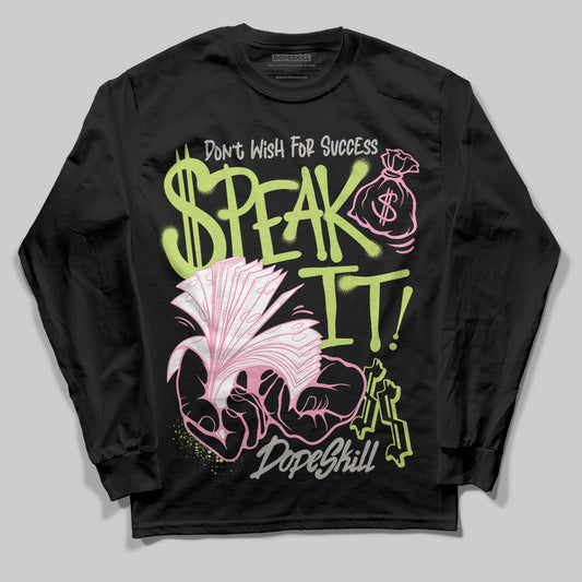 Chase B x Travis Scott x Jordan Jumpman Jack DopeSkill Long Sleeve T-Shirt Speak It Graphic Streetwear - Black