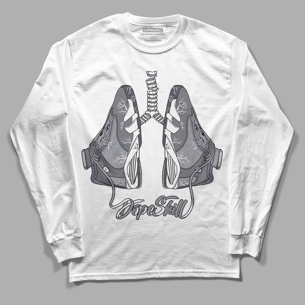 Jordan 14 Retro 'Stealth' DopeSkill Long Sleeve T-Shirt Breathe Graphic Streetwear - White