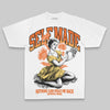 Orange Oversize Print Self Made DopeSkill Graphic Premium T-shirt Streetwear - White