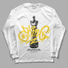 Jordan 4 Thunder DopeSkill Long Sleeve T-Shirt King Chess Graphic Streetwear - White 