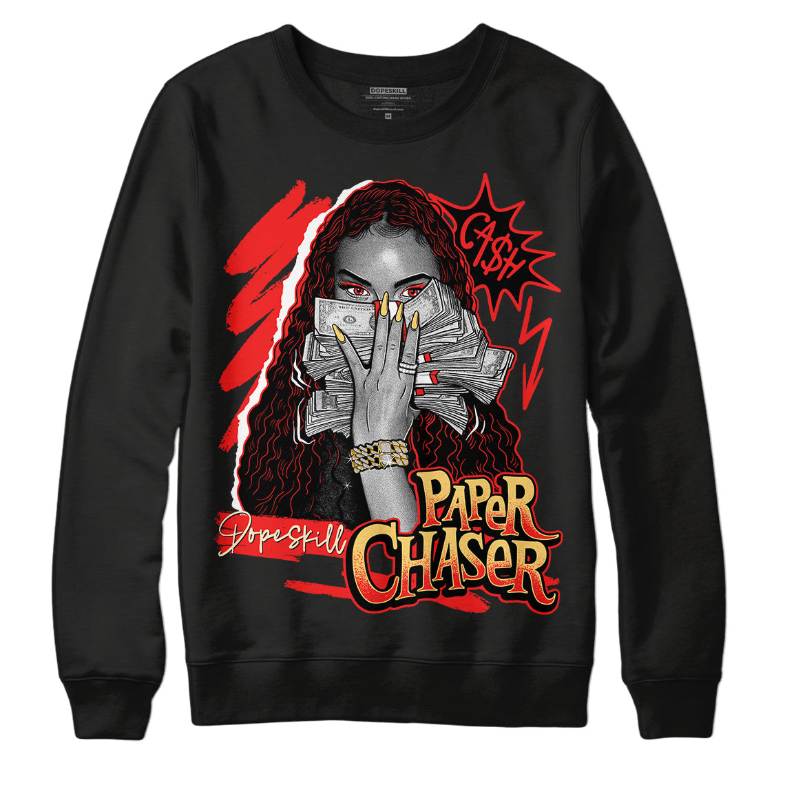 Jordan 5 "Dunk On Mars" DopeSkill Sweatshirt NPC Graphic Streetwear - Black