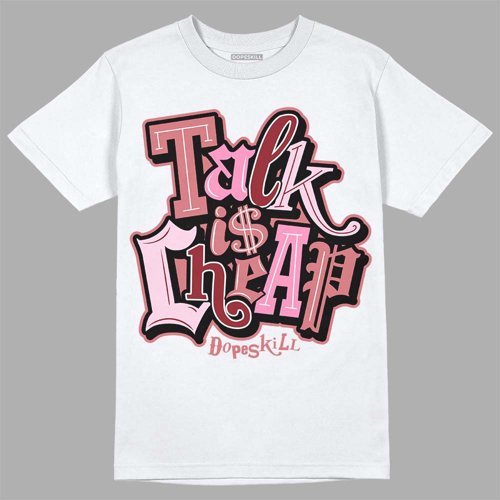 Valentine's Day  Collection DopeSkill T-Shirt Talk Is Chip Graphic Streetwear - White 