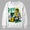 Jordan 5 “Lucky Green” DopeSkill Sweatshirt Drip'n Never Tripp'n Graphic Streetwear - White