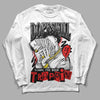 Jordan Spizike Low Bred DopeSkill Long Sleeve T-Shirt Sorry I've Been Trappin Graphic Streetwear - White 