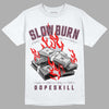 Jordan 5 Retro Burgundy (2023) DopeSkill T-Shirt Slow Burn Graphic Streetwear - White