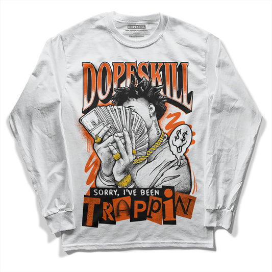 MSCHF Super Normal 2 Orange Milk DopeSkill Long Sleeve T-Shirt Sorry I've Been Trappin Graphic Streetwear - White