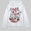 Jordan 4 “Flight Club” DopeSkill Hoodie Sweatshirt Real Y2K Players Graphic Streetwear - White 