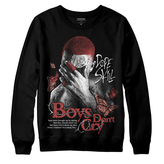 Jordan 13 “Dune Red” DopeSkill Sweatshirt Boys Don't Cry Graphic Streetwear - Black