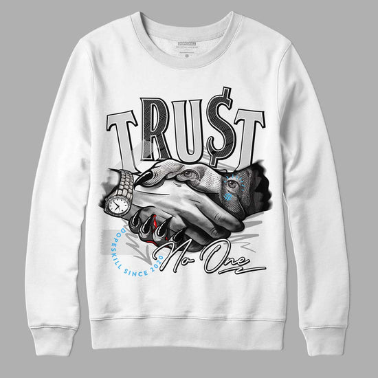 Dunk Low ‘Pure Platinum’ DopeSkill Sweatshirt Trust No One Graphic Streetwear - White