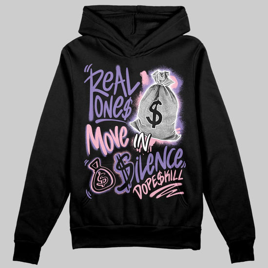 Jordan 11 "Mojave" DopeSkill Hoodie Sweatshirt Real Ones Move In Silence Graphic Streetwear - Black