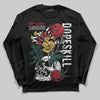 Jordan 3 Mexico 'El Vuelo' DopeSkill Long Sleeve T-Shirt Side Hustle Graphic Streetwear - Black