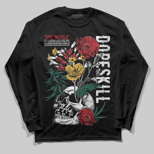 Jordan 3 Mexico 'El Vuelo' DopeSkill Long Sleeve T-Shirt Side Hustle Graphic Streetwear - Black