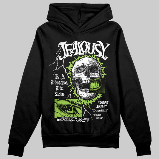 Neon Green Sneakers DopeSkill Hoodie Sweatshirt Jealousy Graphic Streetwear - black