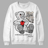 Dunk Low Cool Grey DopeSkill Sweatshirt Love Kills Graphic Streetwear - White 